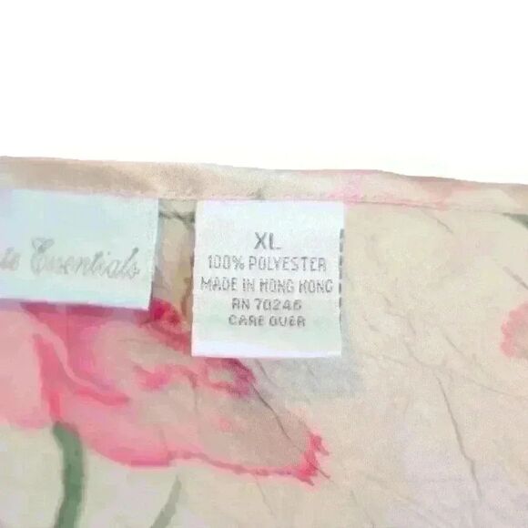 Intimate Essentials Baby Pink Floral Camisole Mini Slip Dress Size XL - Picture 7 of 7